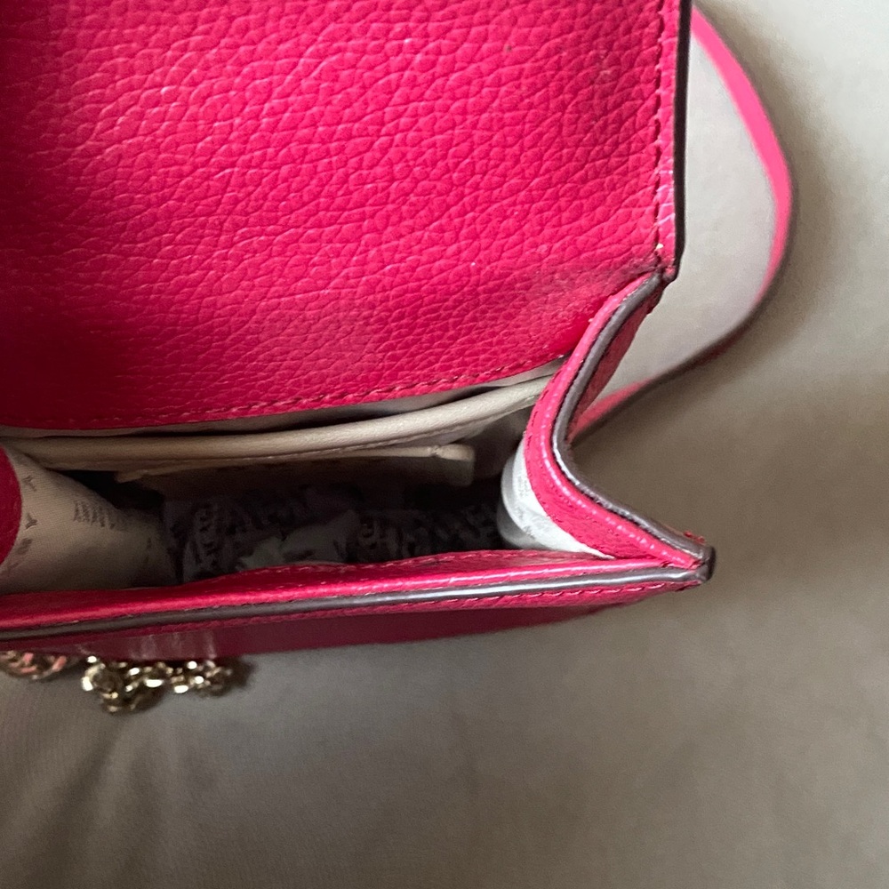 DKNY Fuchsia Crossbody Bag with Gold Accents - Picture 10 of 10